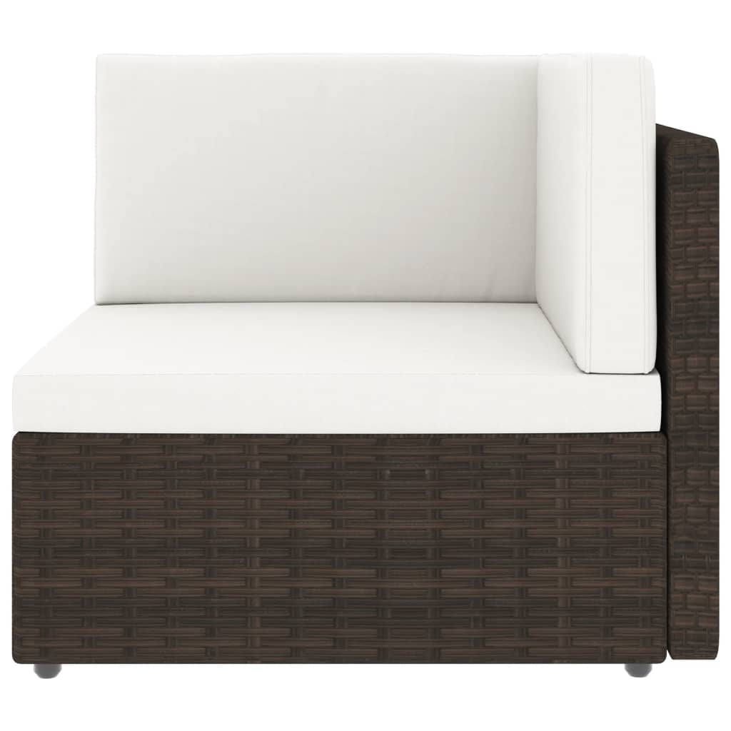 vidaXL Set mobilier de grădină, 4 piese, maro, poliratan vidaXL Set mobilier de grădină, 4 piese, maro, poliratan