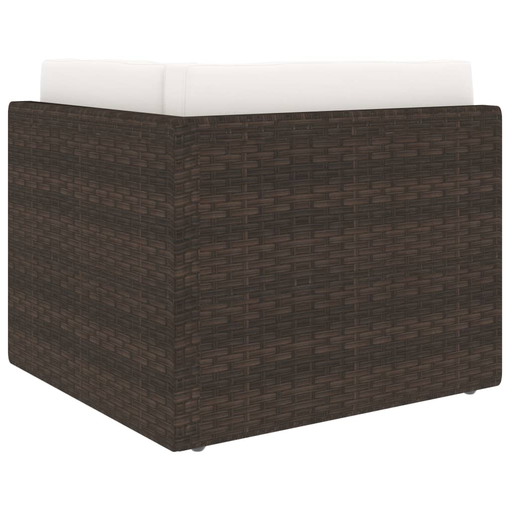 vidaXL Set mobilier de grădină, 4 piese, maro, poliratan vidaXL Set mobilier de grădină, 4 piese, maro, poliratan