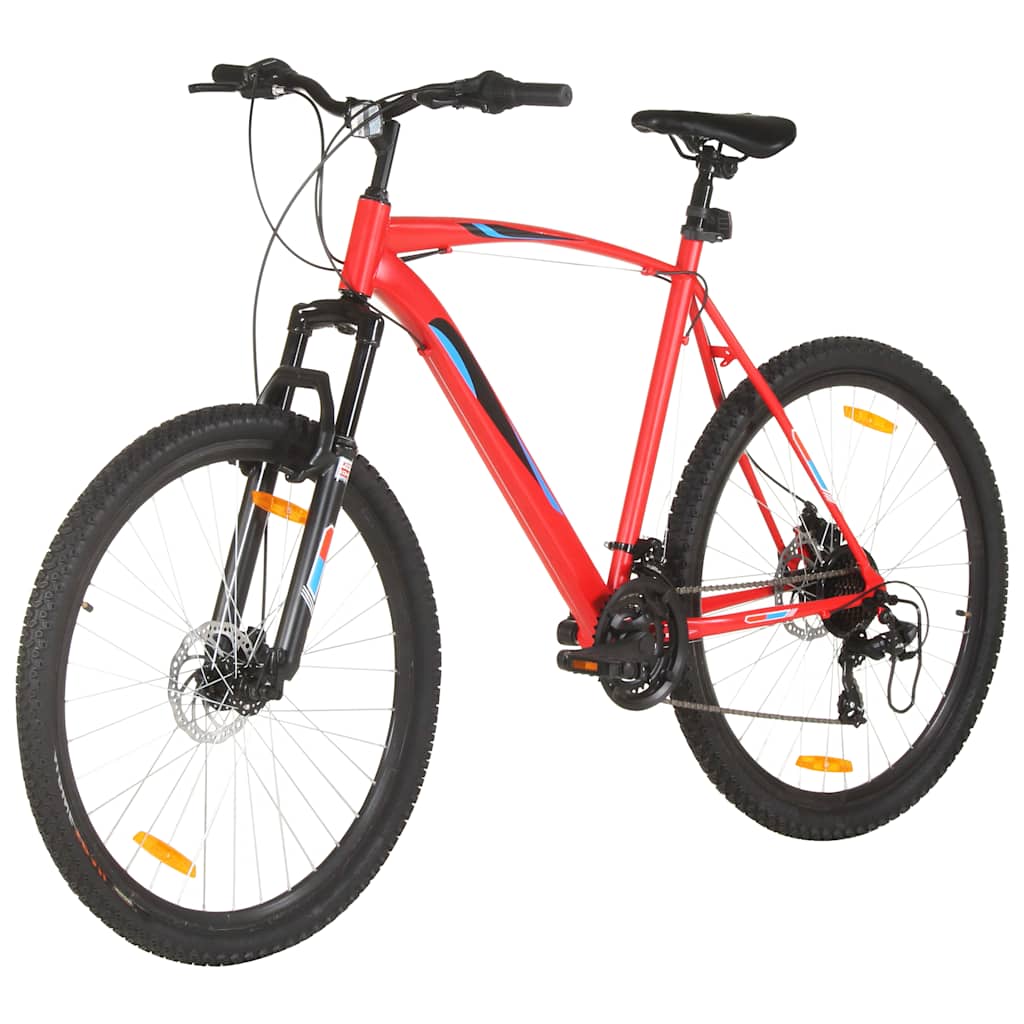vidaXL Bicicletă montană, 21 viteze, roată 29 inci, cadru 53 cm, roșu vidaXL Bicicletă montană, 21 viteze, roată 29 inci, cadru 53 cm, roșu