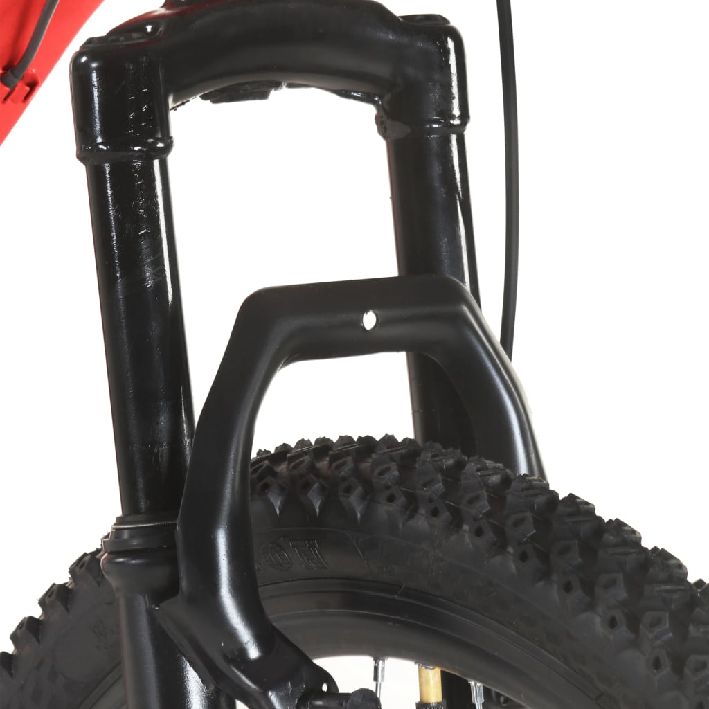 vidaXL Bicicletă montană cu 21 viteze, roată 27,5 inci, roșu, 38 cm vidaXL Bicicletă montană cu 21 viteze, roată 27,5 inci, roșu, 38 cm