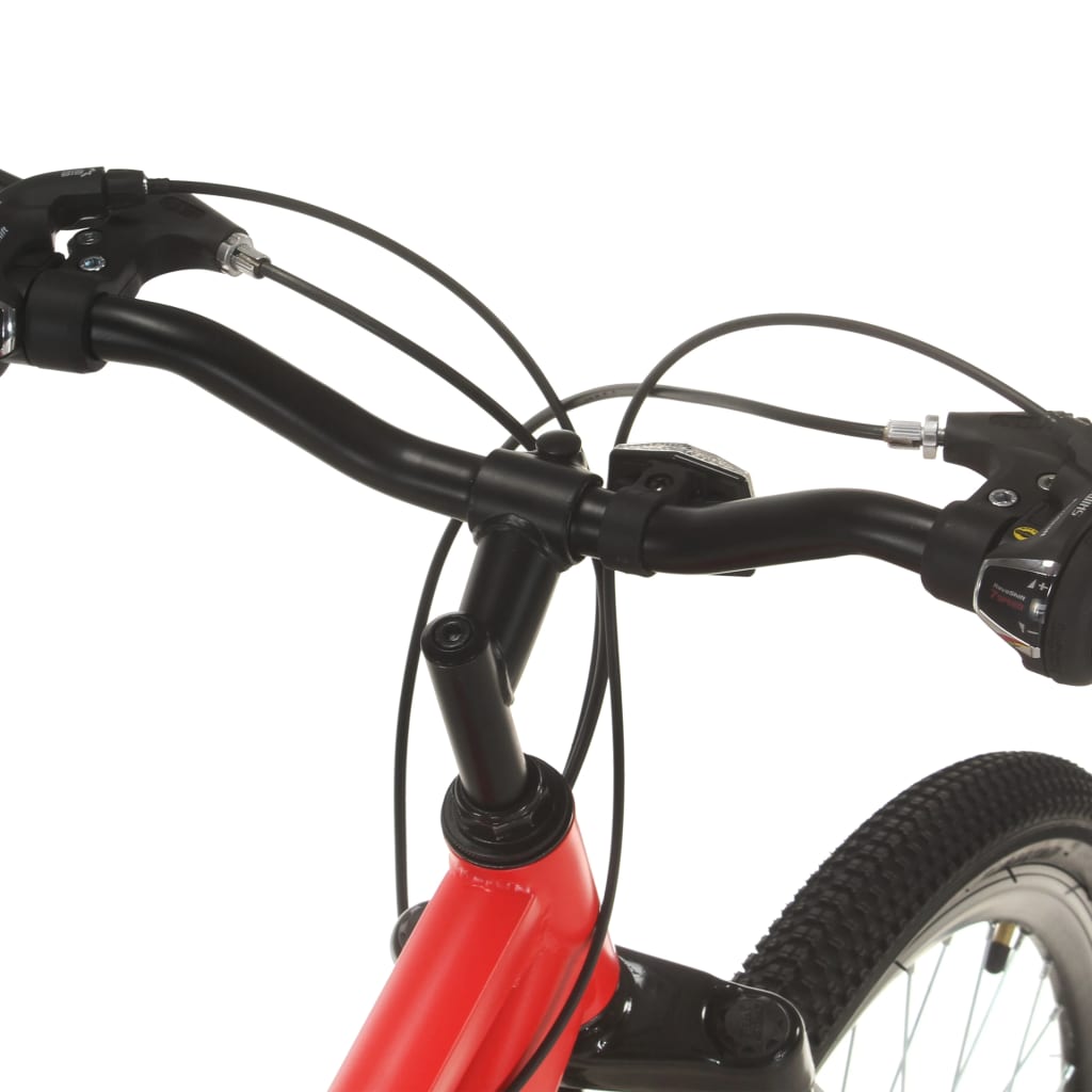 vidaXL Bicicletă montană cu 21 viteze, roată 27,5 inci, roșu, 38 cm vidaXL Bicicletă montană cu 21 viteze, roată 27,5 inci, roșu, 38 cm