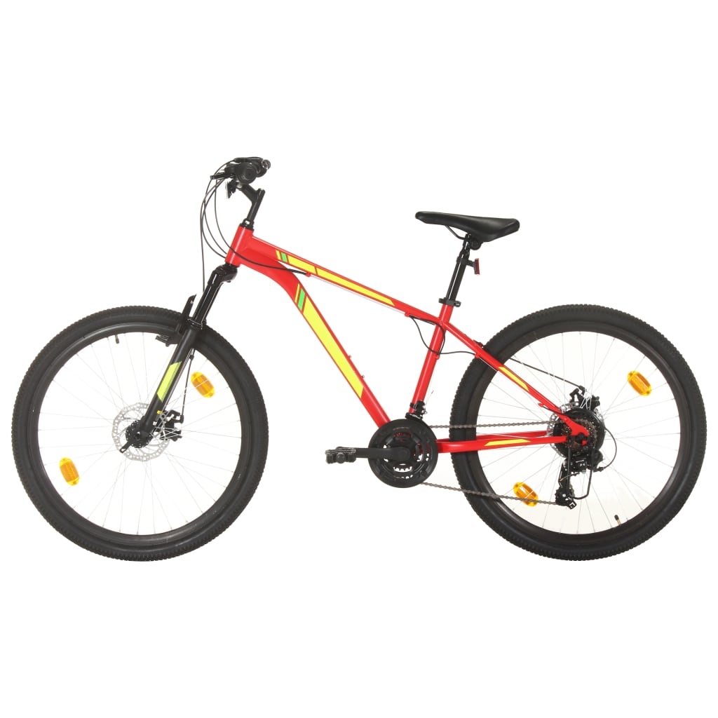 vidaXL Bicicletă montană cu 21 viteze, roată 27,5 inci, roșu, 38 cm vidaXL Bicicletă montană cu 21 viteze, roată 27,5 inci, roșu, 38 cm