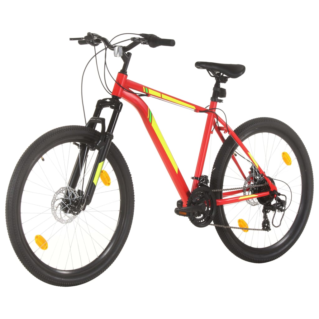 vidaXL Bicicletă montană cu 21 viteze, roată 27,5 inci, roșu, 42 cm vidaXL Bicicletă montană cu 21 viteze, roată 27,5 inci, roșu, 42 cm