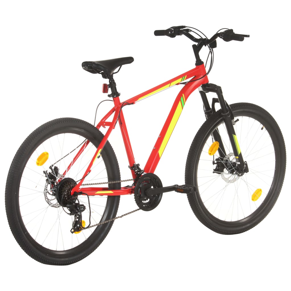 vidaXL Bicicletă montană cu 21 viteze, roată 27,5 inci, roșu, 42 cm vidaXL Bicicletă montană cu 21 viteze, roată 27,5 inci, roșu, 42 cm