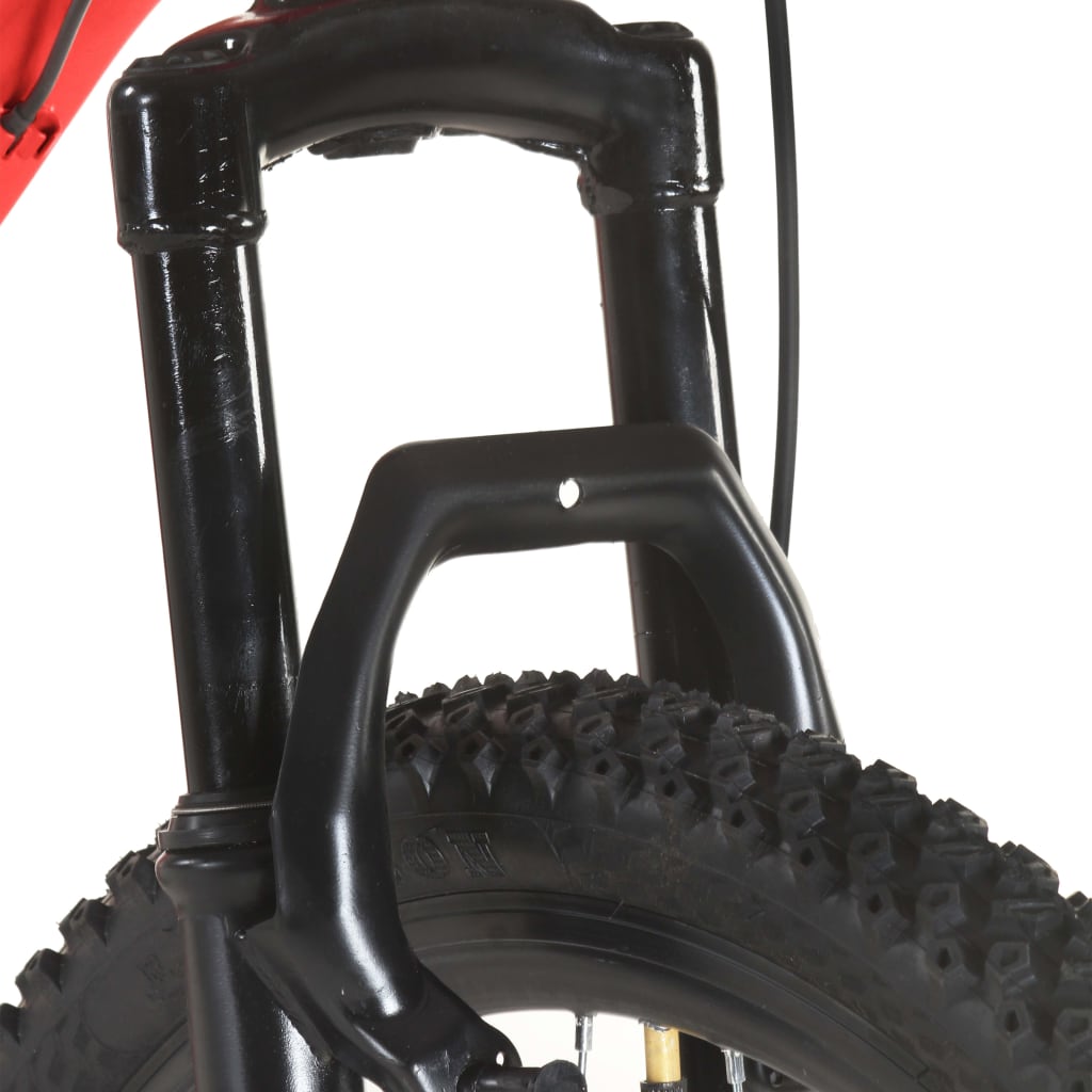 vidaXL Bicicletă montană cu 21 viteze, roată 27,5 inci, roșu, 42 cm vidaXL Bicicletă montană cu 21 viteze, roată 27,5 inci, roșu, 42 cm