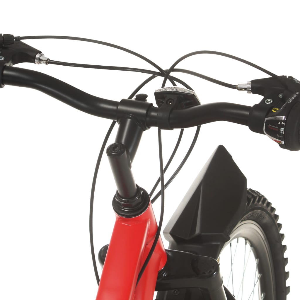vidaXL Bicicletă montană cu 21 viteze, roată 26 inci, 36 cm, roșu vidaXL Bicicletă montană cu 21 viteze, roată 26 inci, 36 cm, roșu