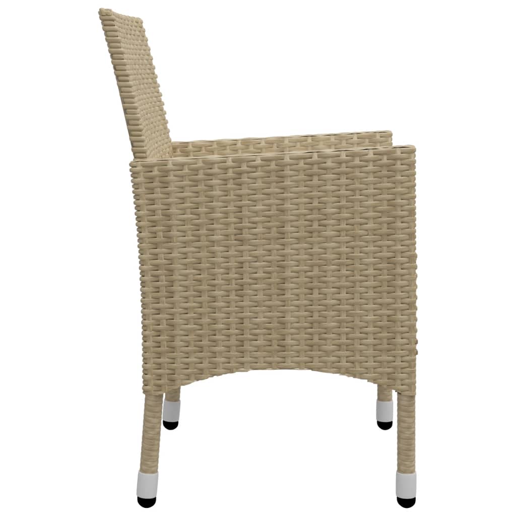vidaXL Set mobilier de grădină, 5 piese, bej vidaXL Set mobilier de grădină, 5 piese, bej