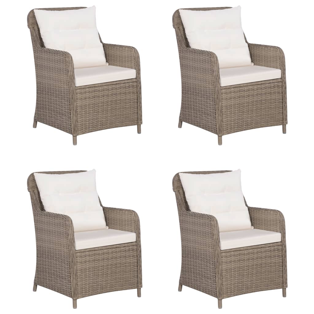 vidaXL Set mobilier de grădină, 5 piese, maro vidaXL Set mobilier de grădină, 5 piese, maro