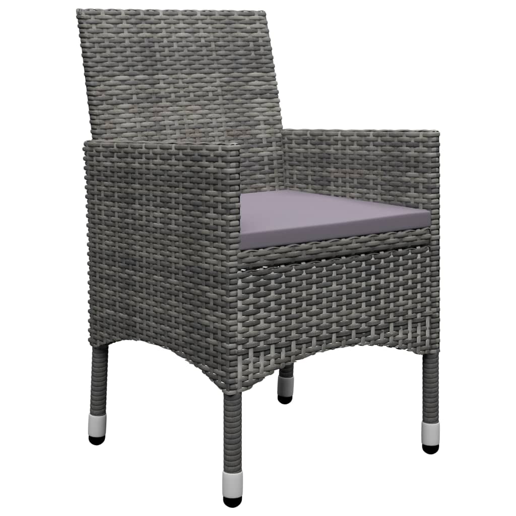 vidaXL Set mobilier de grădină, 5 piese, gri vidaXL Set mobilier de grădină, 5 piese, gri