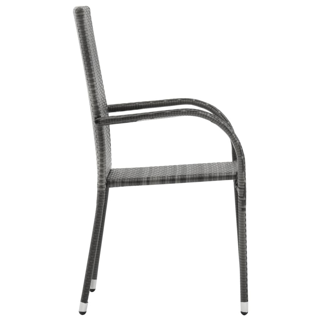 vidaXL Set mobilier pentru grădină, 5 piese, gri vidaXL Set mobilier pentru grădină, 5 piese, gri