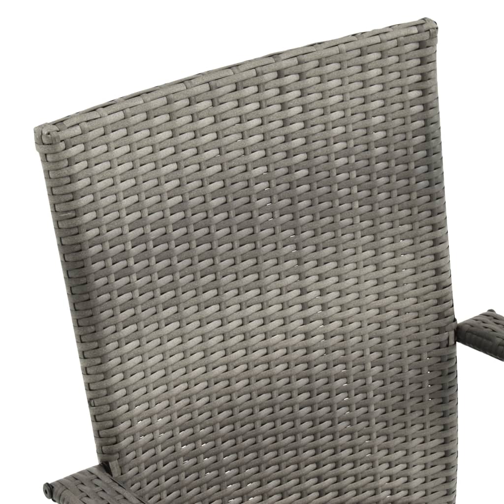 vidaXL Set mobilier pentru grădină, 5 piese, gri vidaXL Set mobilier pentru grădină, 5 piese, gri