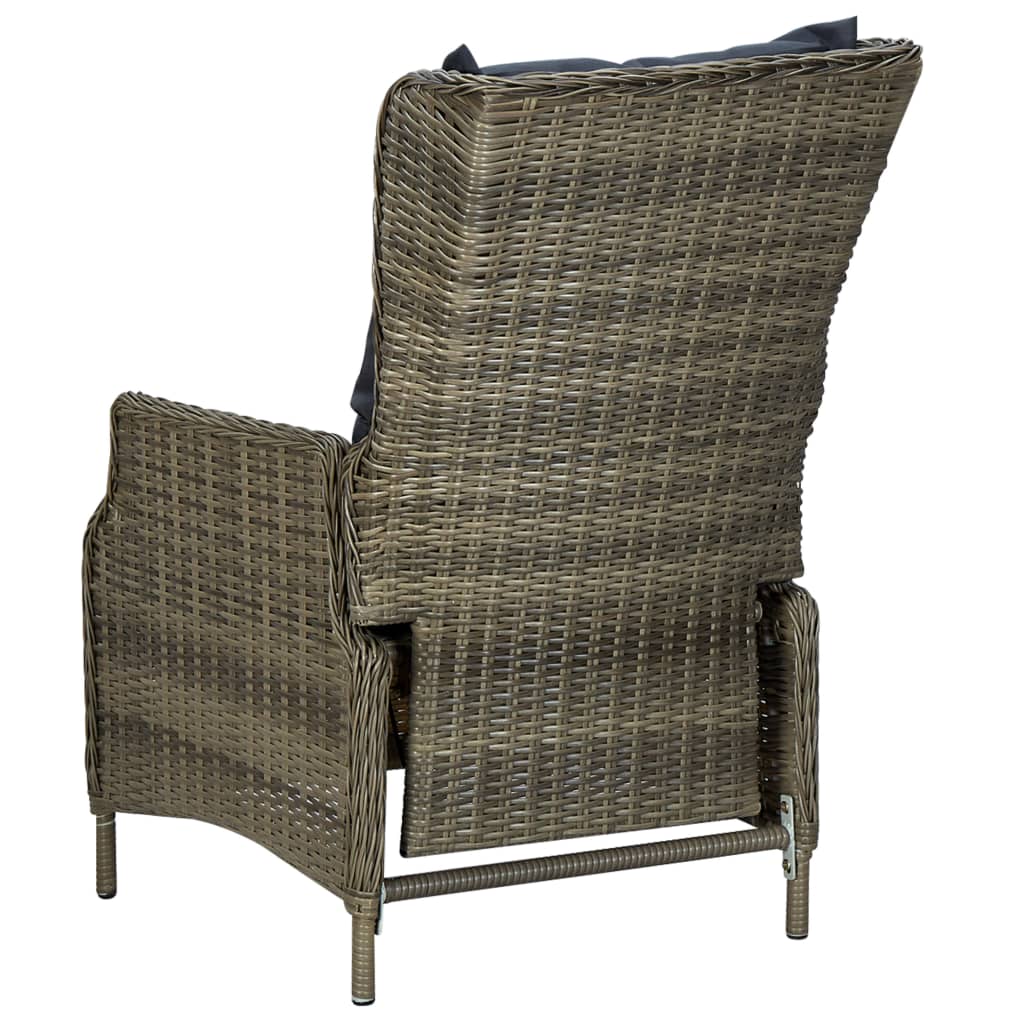 vidaXL Set mobilier de grădină, 5 piese, maro vidaXL Set mobilier de grădină, 5 piese, maro