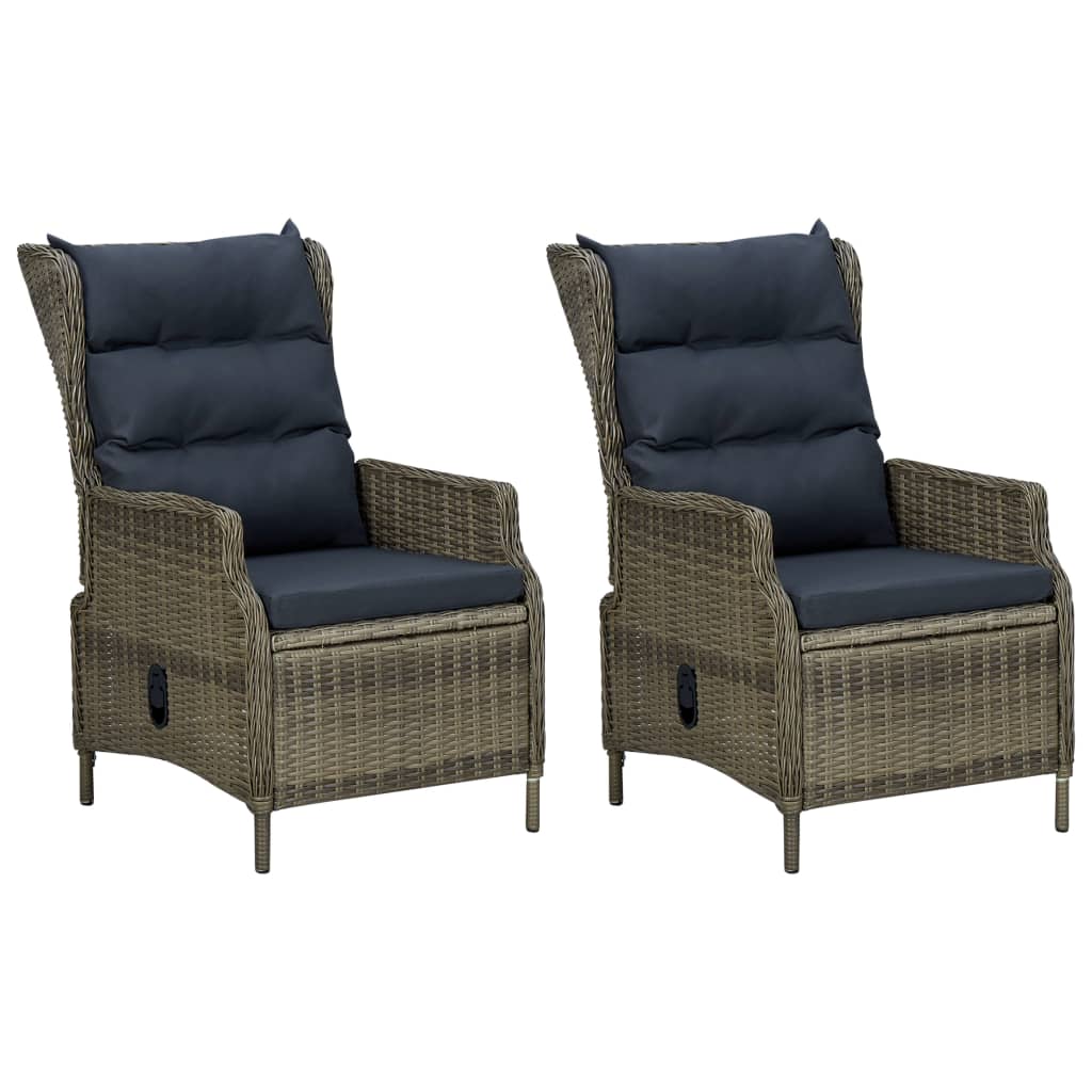 vidaXL Set mobilier de grădină, 7 piese, maro