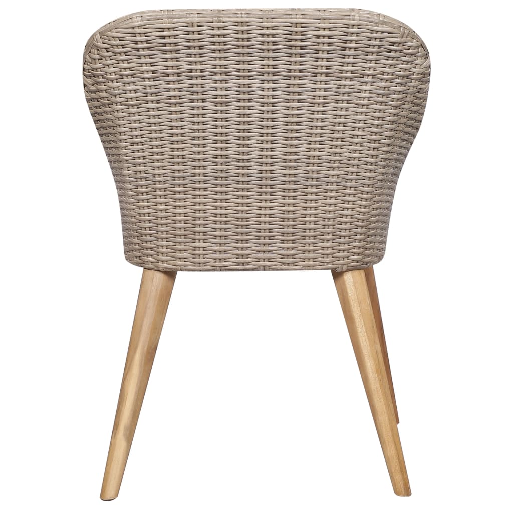 vidaXL Set mobilier de grădină, 9 piese, maro vidaXL Set mobilier de grădină, 9 piese, maro