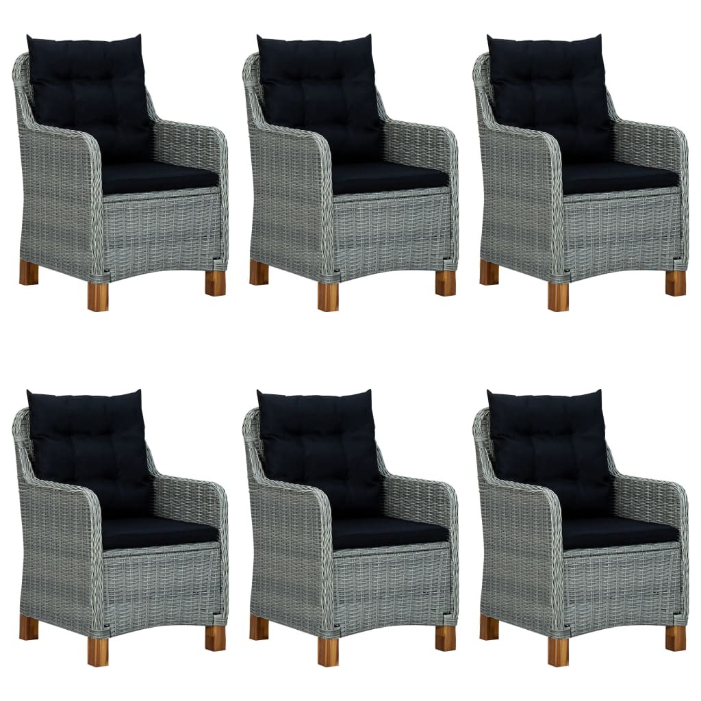 vidaXL Set mobilier de grădină, 9 piese, gri deschis vidaXL Set mobilier de grădină, 9 piese, gri deschis