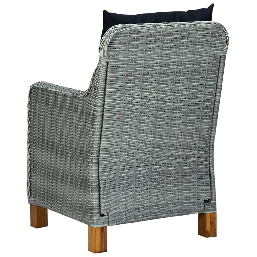vidaXL Set mobilier de grădină, 9 piese, gri deschis vidaXL Set mobilier de grădină, 9 piese, gri deschis