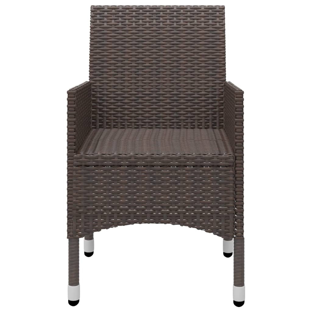 vidaXL Set mobilier de grădină, 3 piese, maro vidaXL Set mobilier de grădină, 3 piese, maro