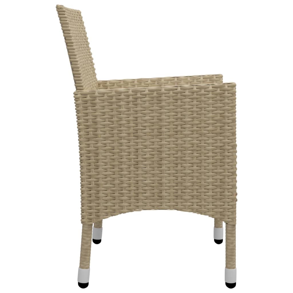 vidaXL Set mobilier de grădină, 5 piese, bej vidaXL Set mobilier de grădină, 5 piese, bej