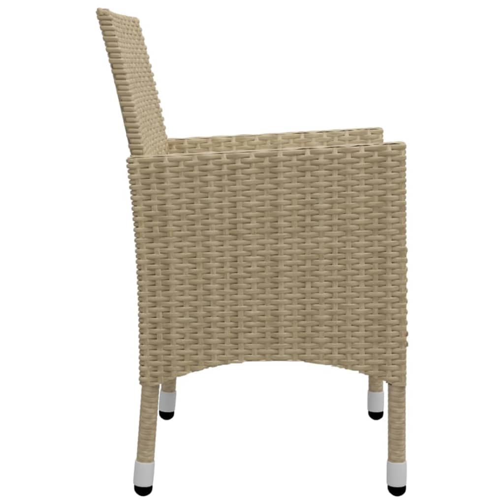 vidaXL Set mobilier de grădină, 5 piese, bej vidaXL Set mobilier de grădină, 5 piese, bej