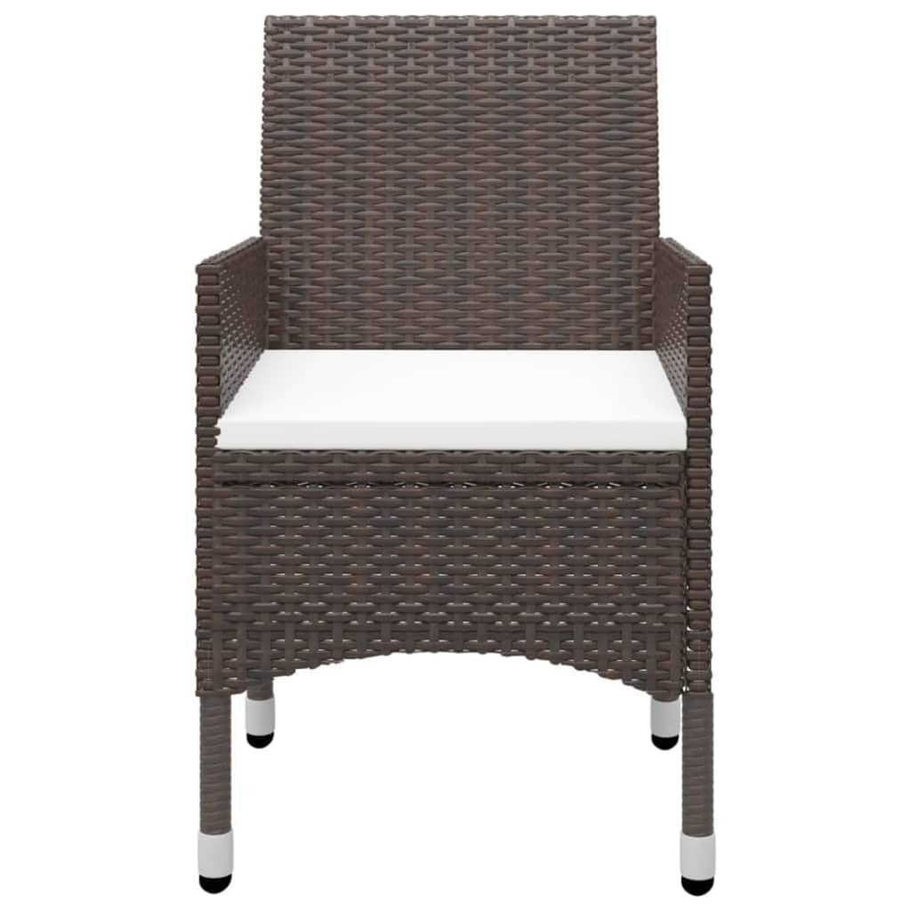 vidaXL Set mobilier de grădină, 5 piese, maro vidaXL Set mobilier de grădină, 5 piese, maro