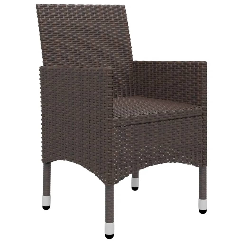 vidaXL Set mobilier de grădină, 5 piese, maro vidaXL Set mobilier de grădină, 5 piese, maro