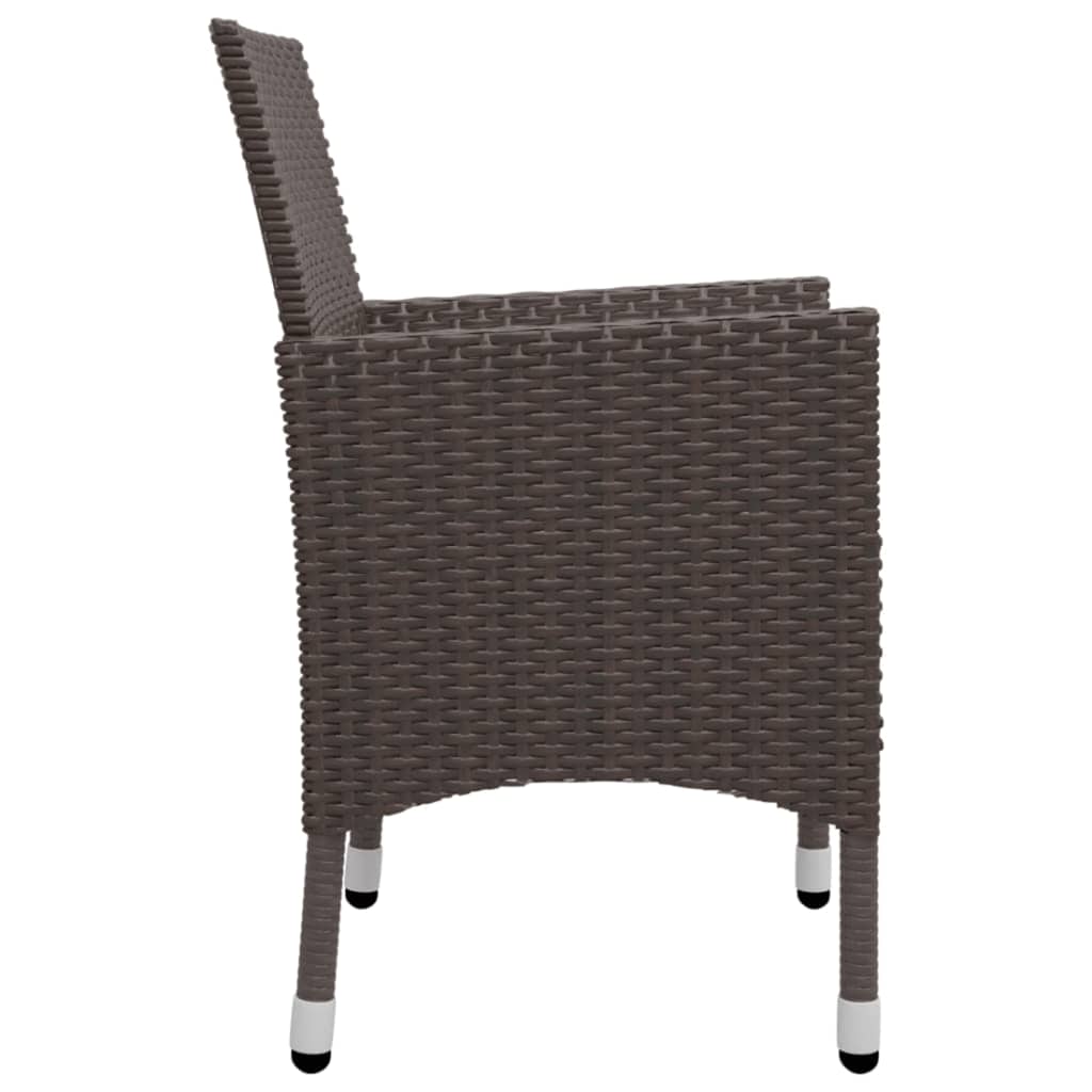 vidaXL Set mobilier de grădină, 5 piese, maro vidaXL Set mobilier de grădină, 5 piese, maro