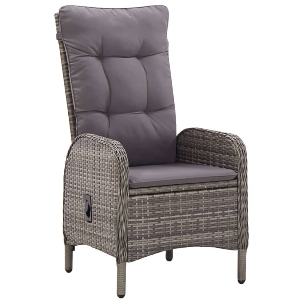 vidaXL Set mobilier pentru grădină, 5 piese, gri vidaXL Set mobilier pentru grădină, 5 piese, gri