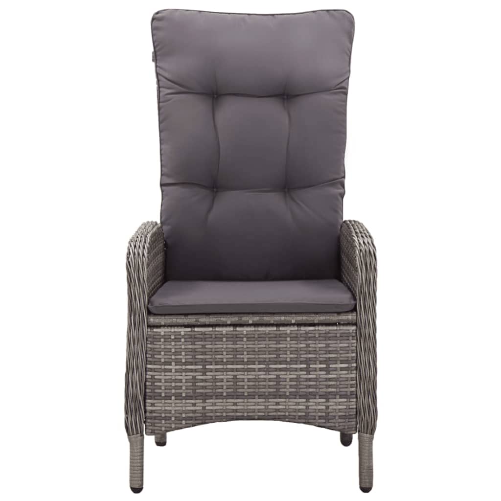 vidaXL Set mobilier pentru grădină, 5 piese, gri vidaXL Set mobilier pentru grădină, 5 piese, gri