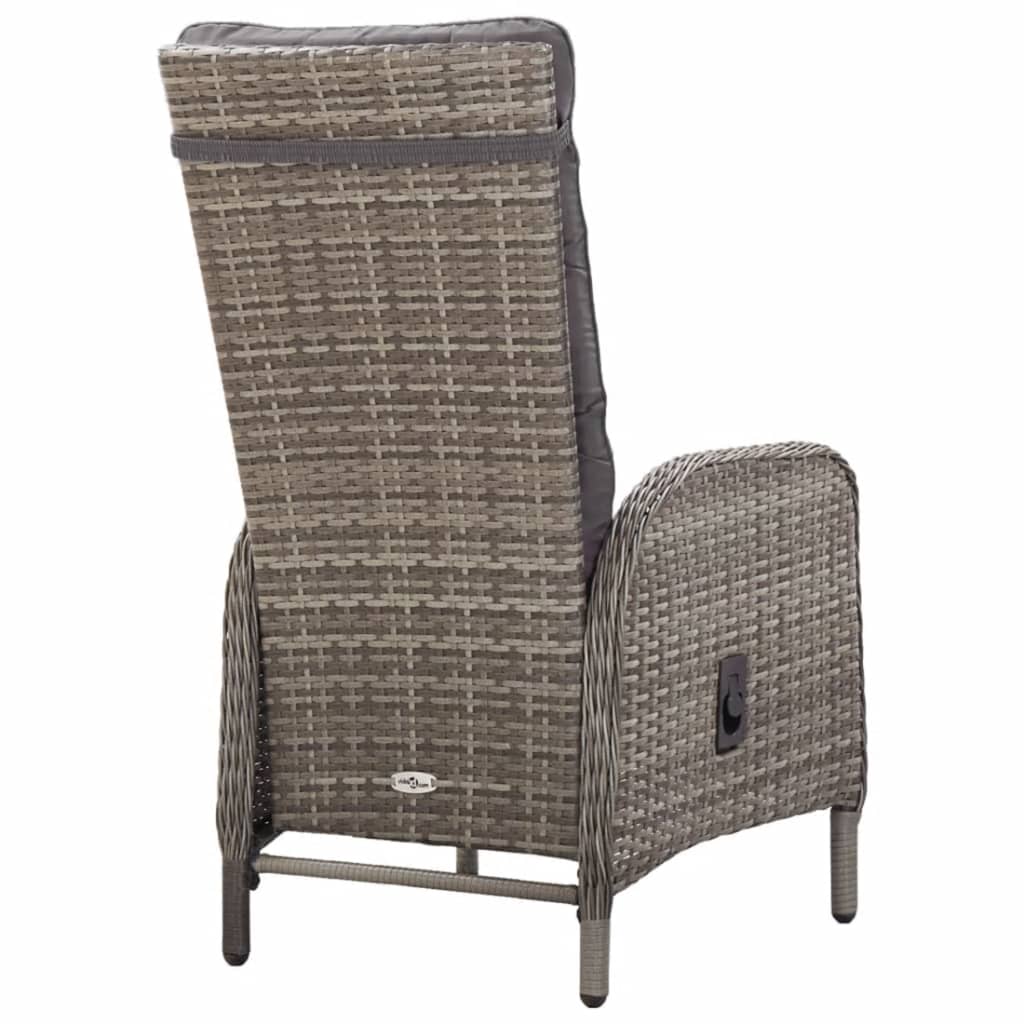 vidaXL Set mobilier pentru grădină, 5 piese, gri vidaXL Set mobilier pentru grădină, 5 piese, gri