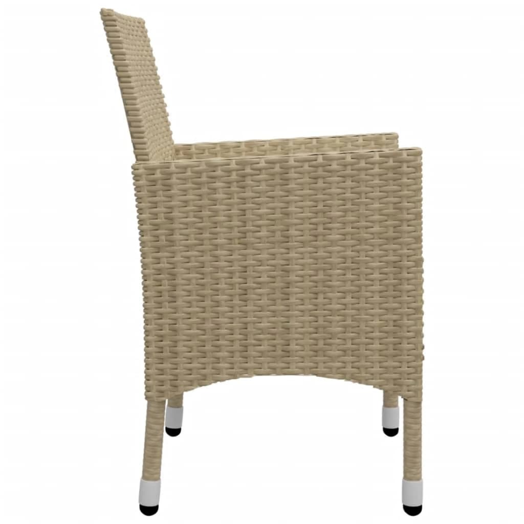 vidaXL Set mobilier de grădină, 5 piese, bej