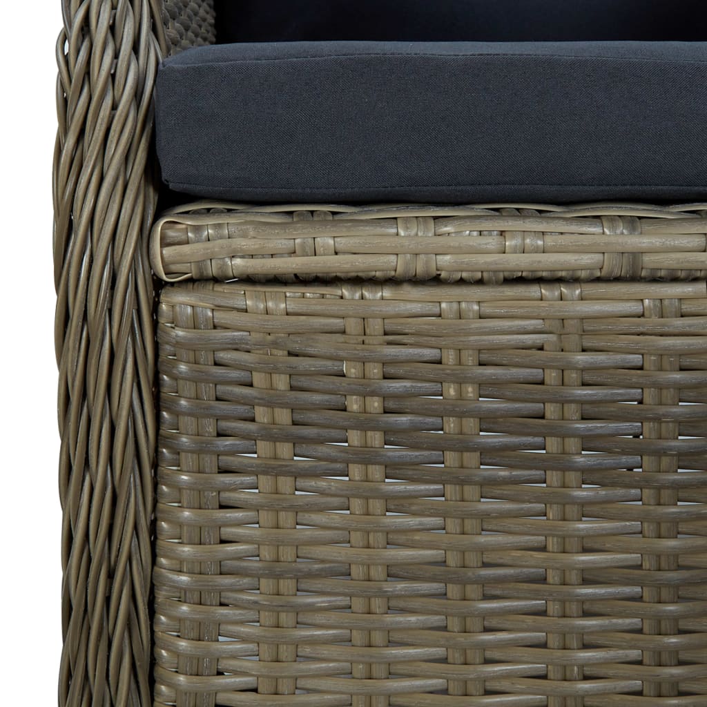 vidaXL Set mobilier de grădină, 5 piese, maro vidaXL Set mobilier de grădină, 5 piese, maro