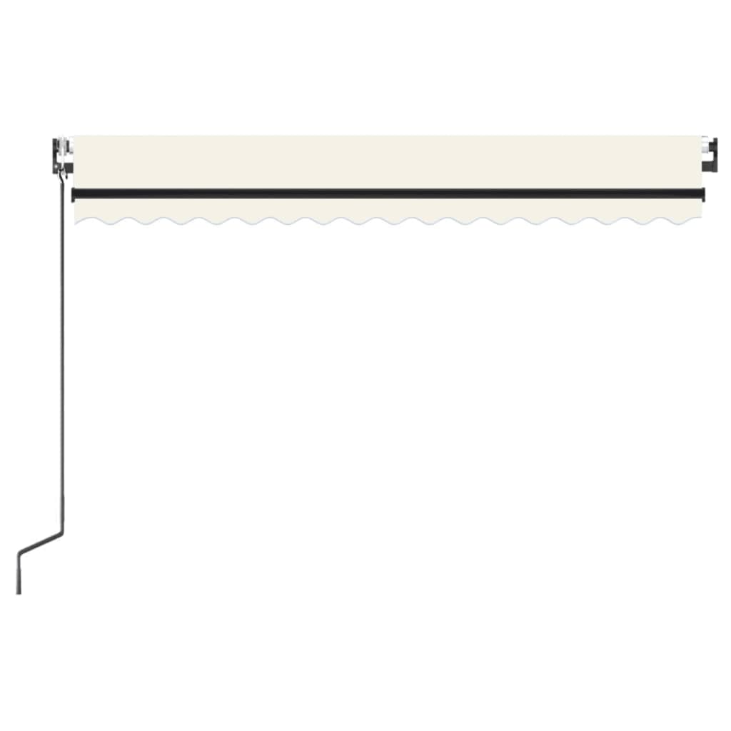 vidaXL Copertină automată cu senzor vânt & LED, crem, 450x300 cm vidaXL Copertină automată cu senzor vânt & LED, crem, 450x300 cm