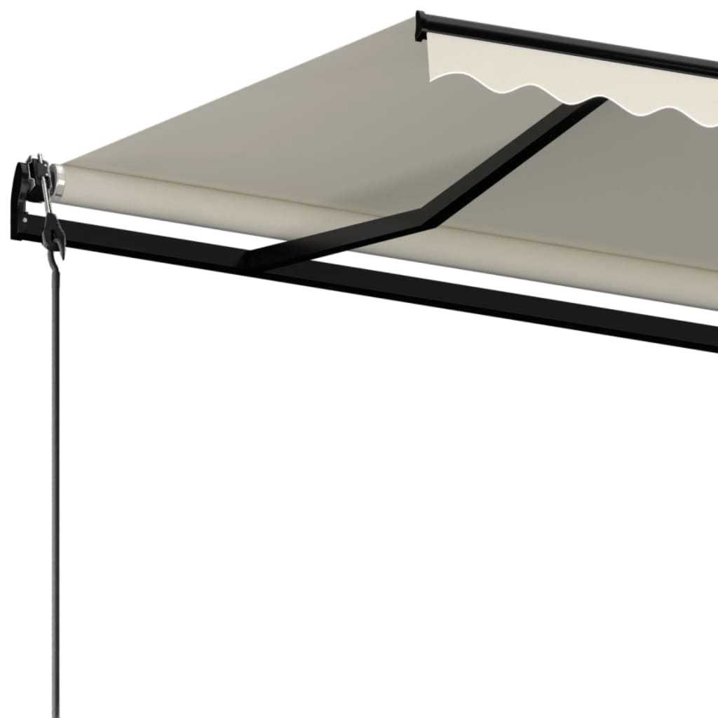 vidaXL Copertină retractabilă automat, crem, 500x300 cm