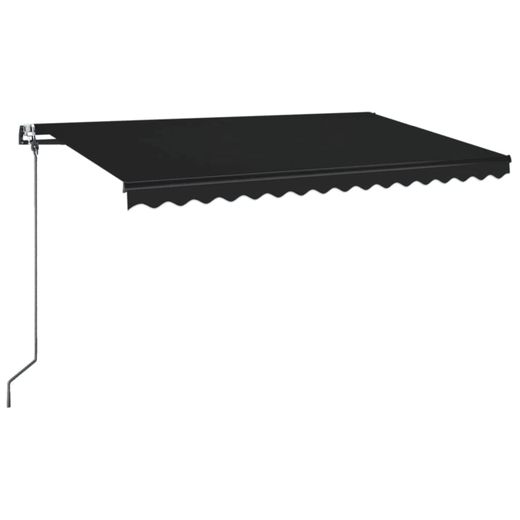 vidaXL Copertină retractabilă automat, antracit, 400x350 cm