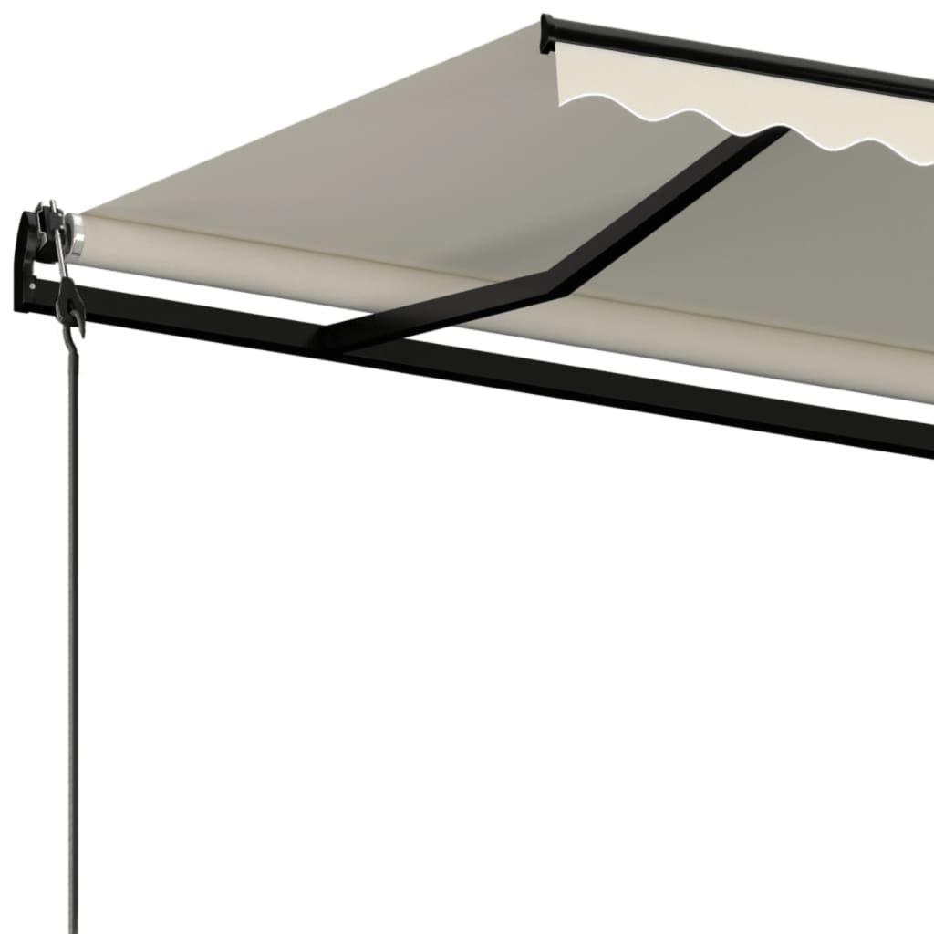 vidaXL Copertină retractabilă automat, crem, 600x350 cm