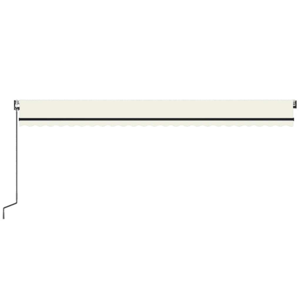 vidaXL Copertină automată cu senzor vânt & LED, crem, 600x350 cm vidaXL Copertină automată cu senzor vânt & LED, crem, 600x350 cm
