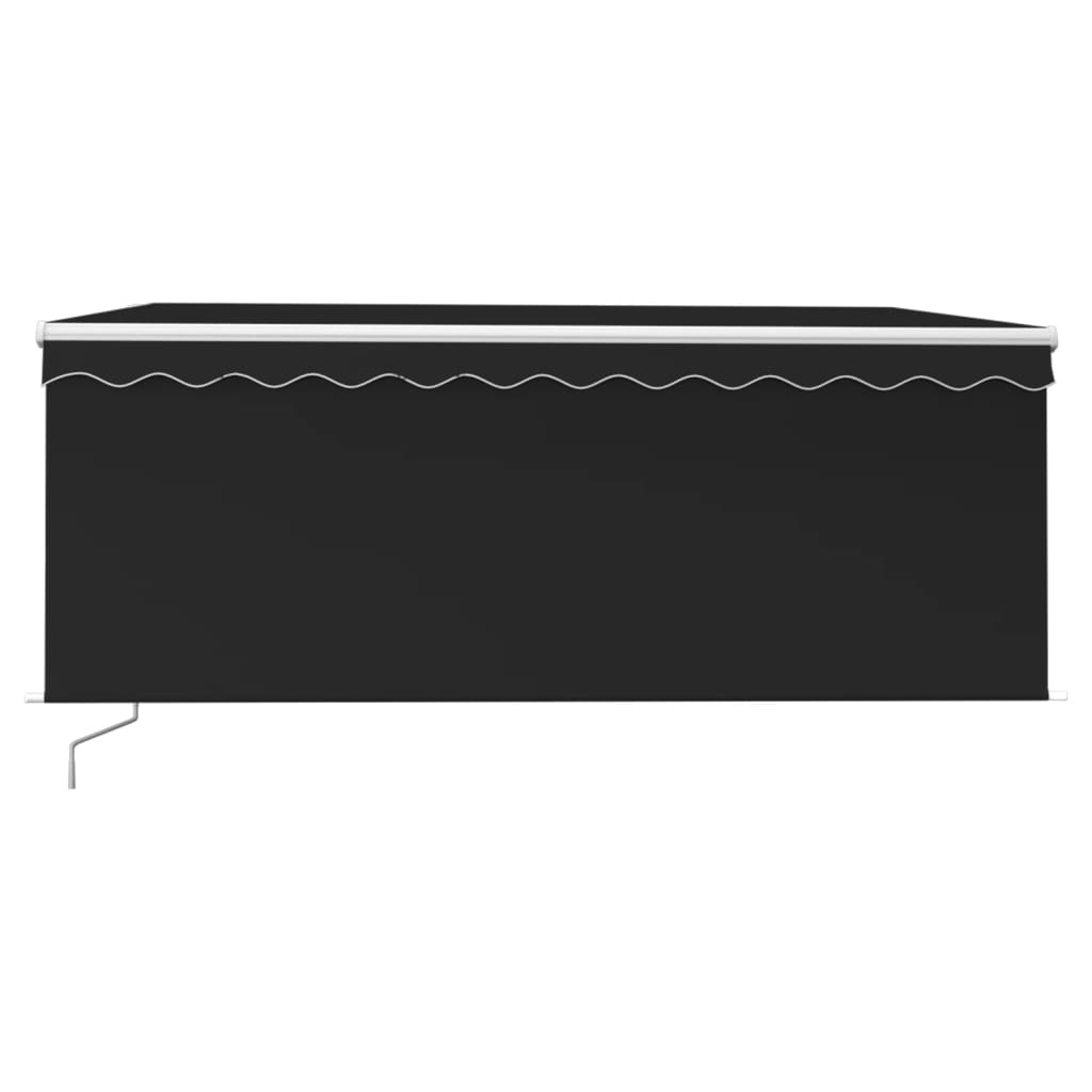 vidaXL Copertină retractabilă manual cu stor, antracit, 3x2,5 m vidaXL Copertină retractabilă manual cu stor, antracit, 3x2,5 m