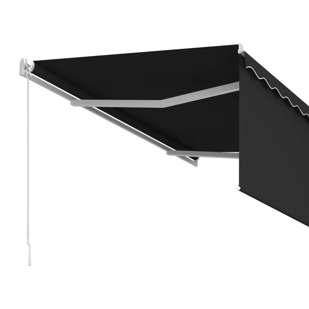 vidaXL Copertină retractabilă manual cu stor, antracit, 3x2,5 m vidaXL Copertină retractabilă manual cu stor, antracit, 3x2,5 m