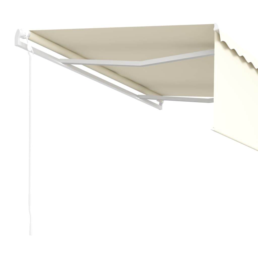 vidaXL Copertină retractabilă automat cu stor, crem, 4x3 m vidaXL Copertină retractabilă automat cu stor, crem, 4x3 m
