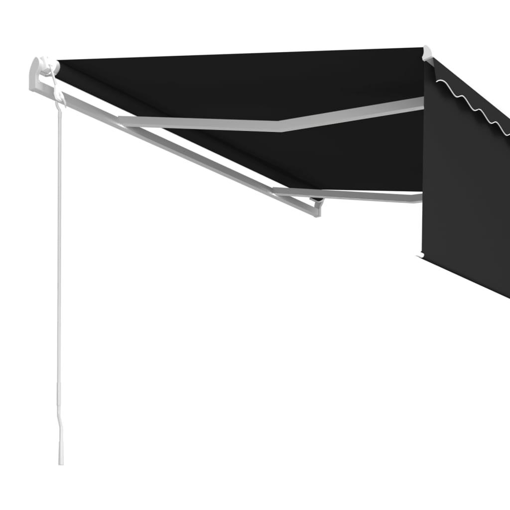 vidaXL Copertină retractabilă automat cu stor, antracit, 4,5x3 m vidaXL Copertină retractabilă automat cu stor, antracit, 4,5x3 m