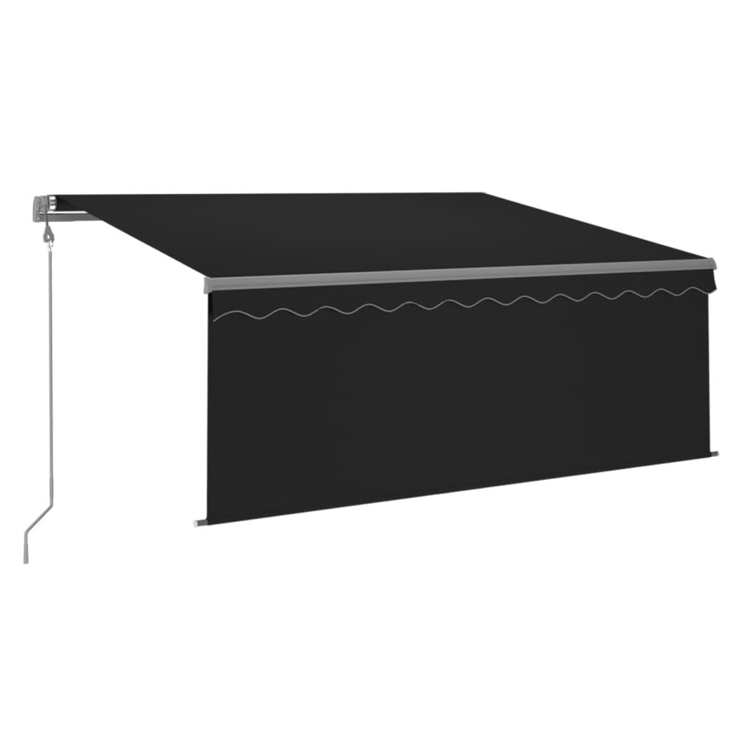 vidaXL Copertină retractabilă automat cu stor, antracit, 3x2,5 m vidaXL Copertină retractabilă automat cu stor, antracit, 3x2,5 m