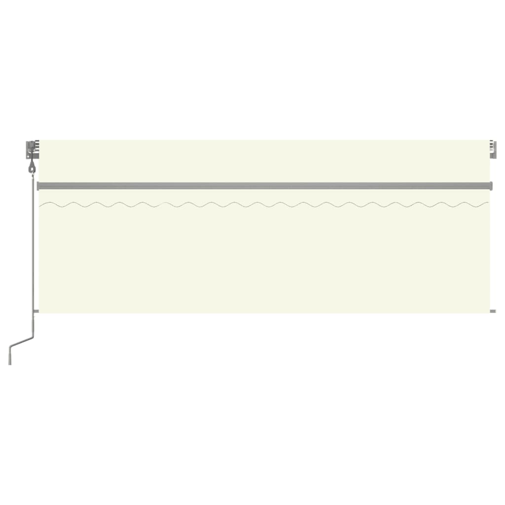 vidaXL Copertină automată cu stor&senzor vânt&LED, crem, 4x3 m vidaXL Copertină automată cu stor&senzor vânt&LED, crem, 4x3 m