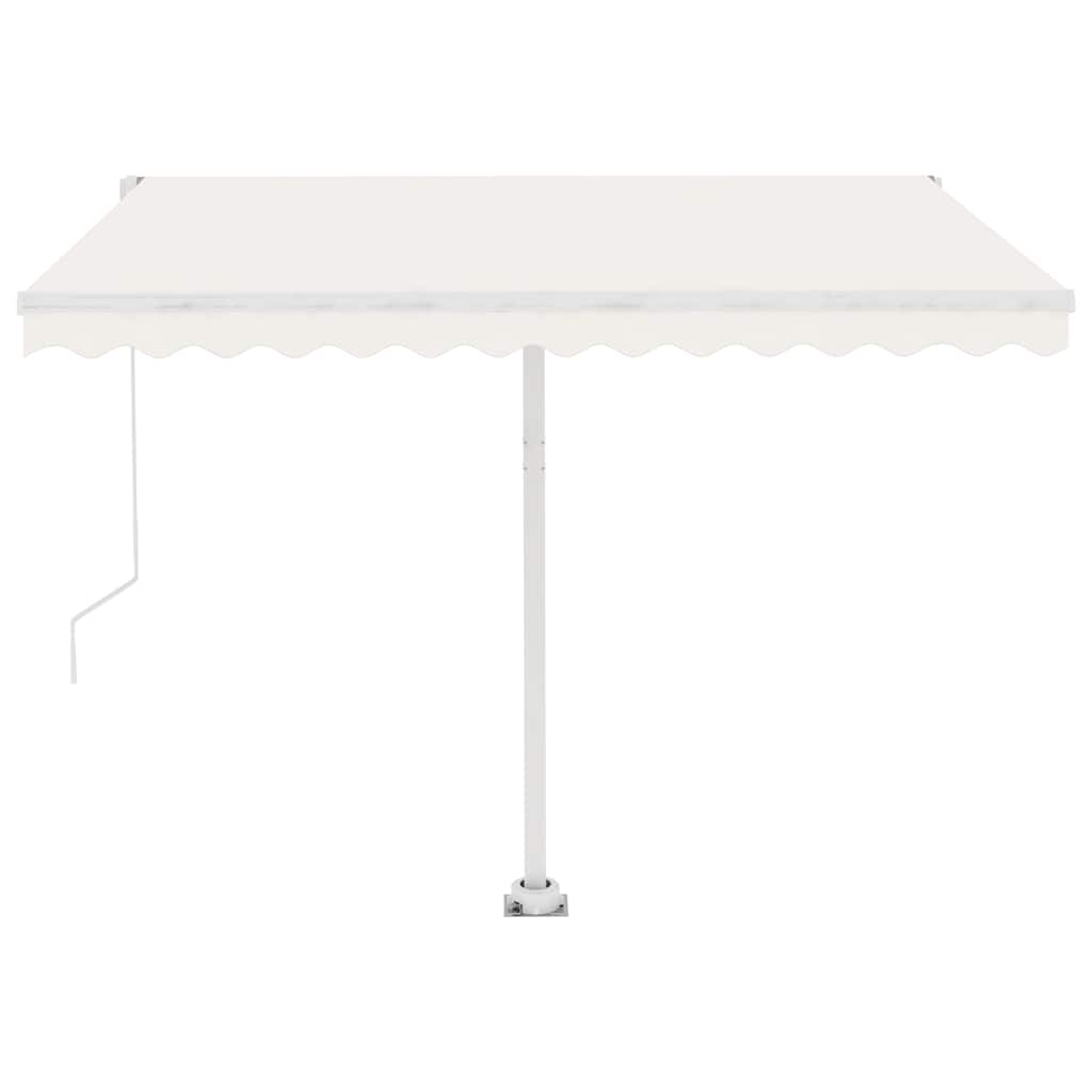 vidaXL Copertină autonomă retractabilă automat, crem, 300x250 cm vidaXL Copertină autonomă retractabilă automat, crem, 300x250 cm