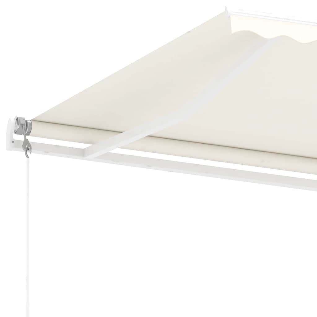vidaXL Copertină autonomă retractabilă automat, crem, 300x250 cm vidaXL Copertină autonomă retractabilă automat, crem, 300x250 cm