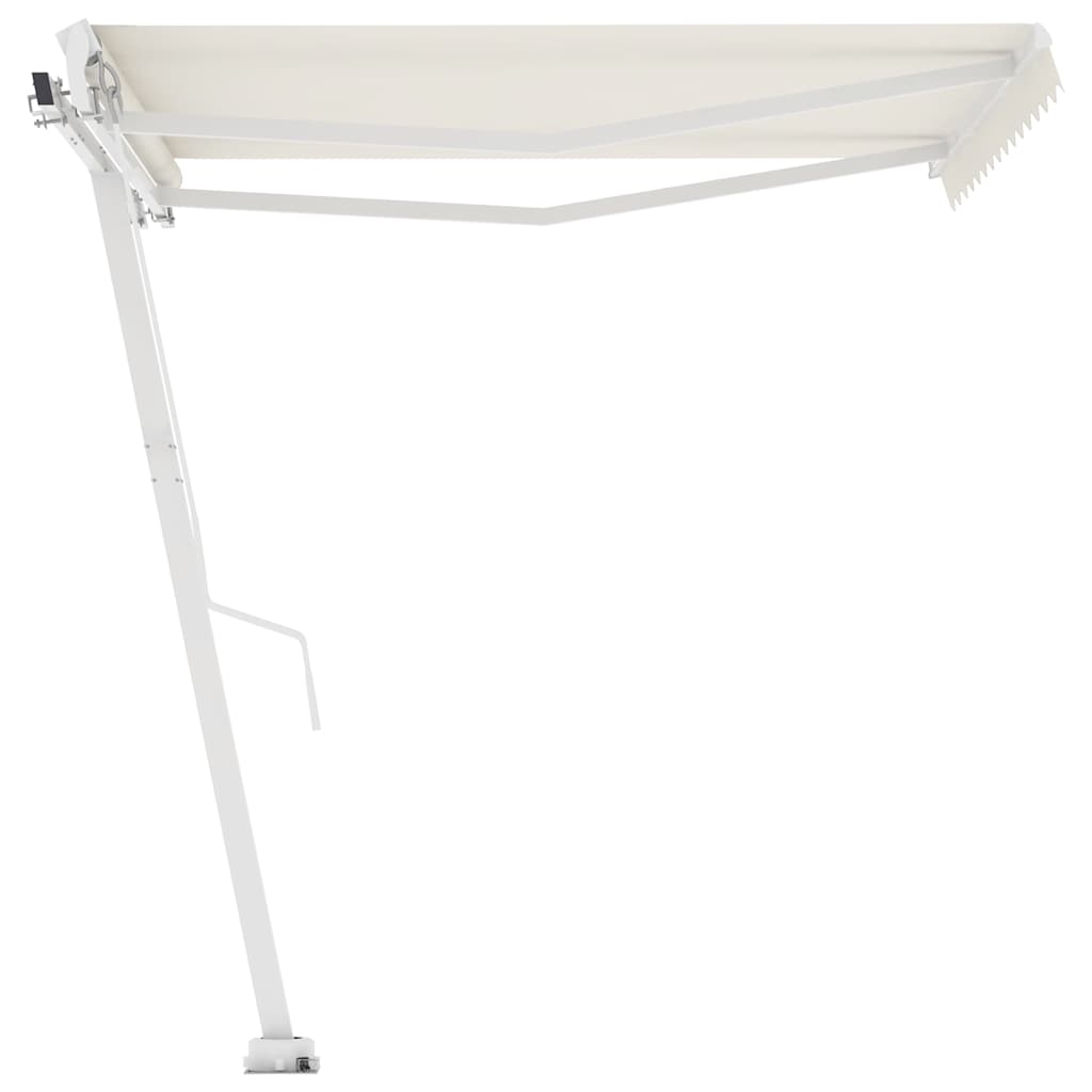 vidaXL Copertină autonomă retractabilă automat, crem, 300x250 cm vidaXL Copertină autonomă retractabilă automat, crem, 300x250 cm