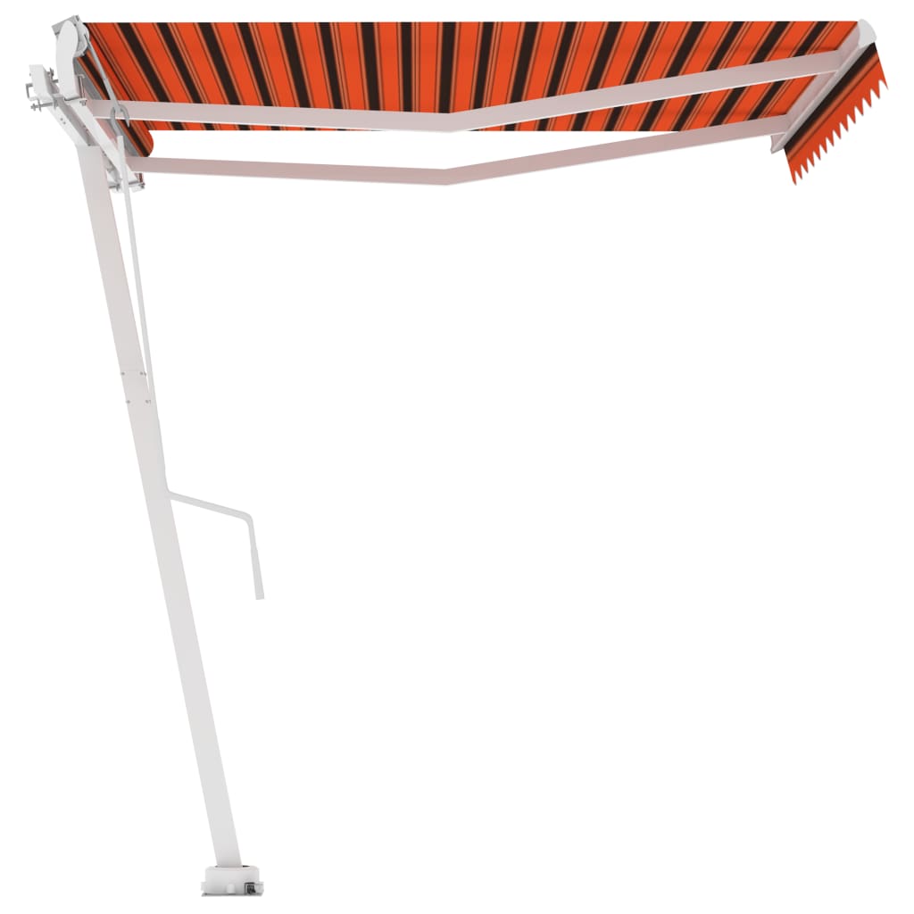 vidaXL Copertină autonomă retractabilă automat oranj&maro 300x250 cm vidaXL Copertină autonomă retractabilă automat oranj&maro 300x250 cm