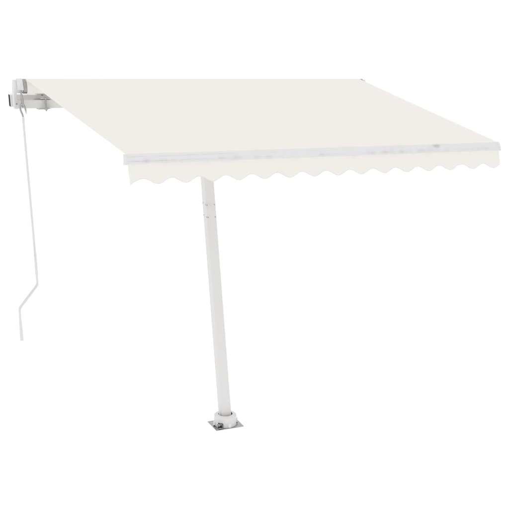 vidaXL Copertină autonomă retractabilă automat, crem, 350x250 cm vidaXL Copertină autonomă retractabilă automat, crem, 350x250 cm