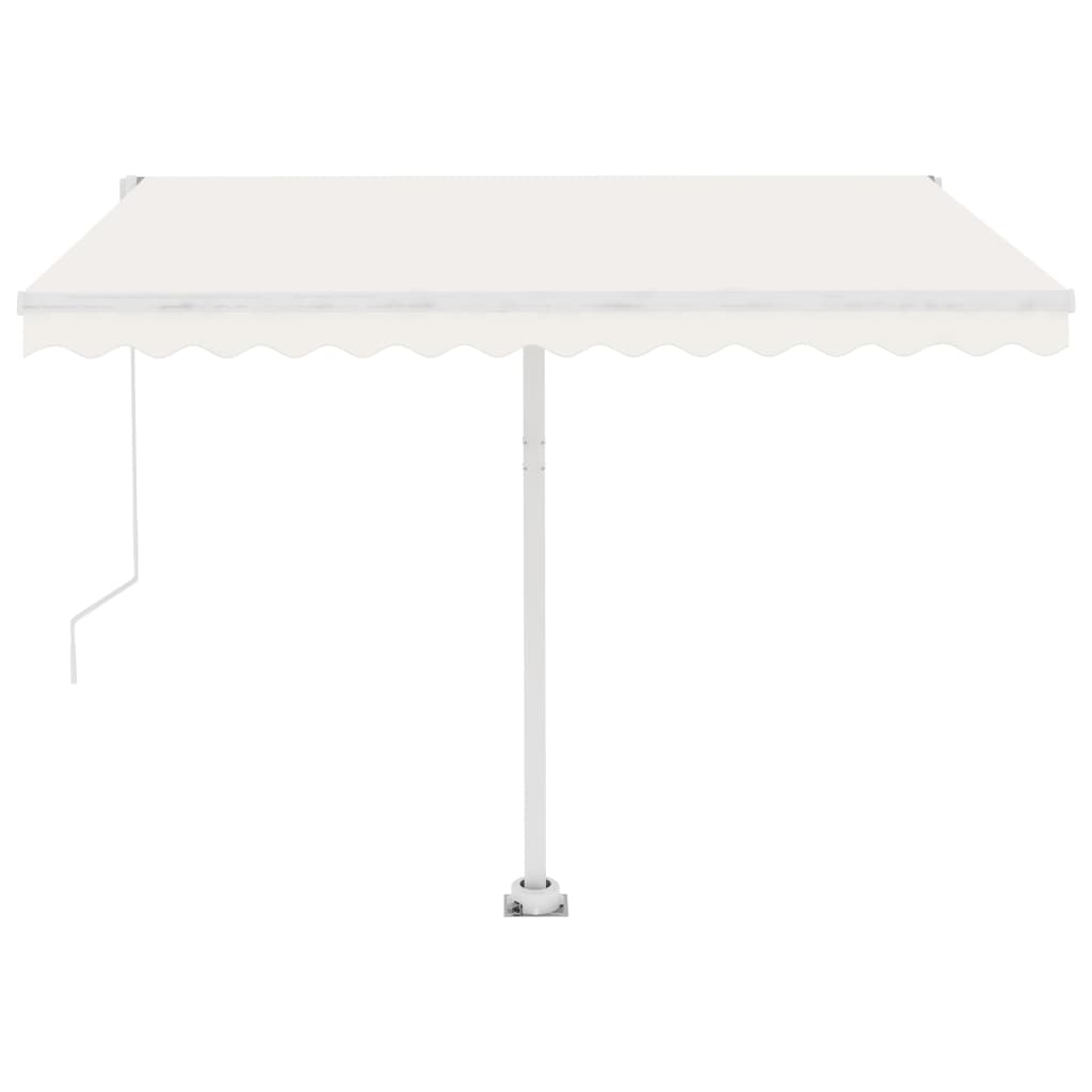 vidaXL Copertină autonomă retractabilă automat, crem, 350x250 cm vidaXL Copertină autonomă retractabilă automat, crem, 350x250 cm