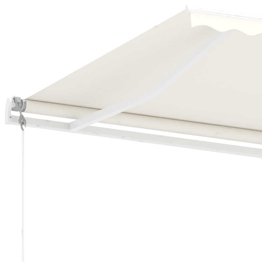 vidaXL Copertină autonomă retractabilă automat, crem, 350x250 cm vidaXL Copertină autonomă retractabilă automat, crem, 350x250 cm