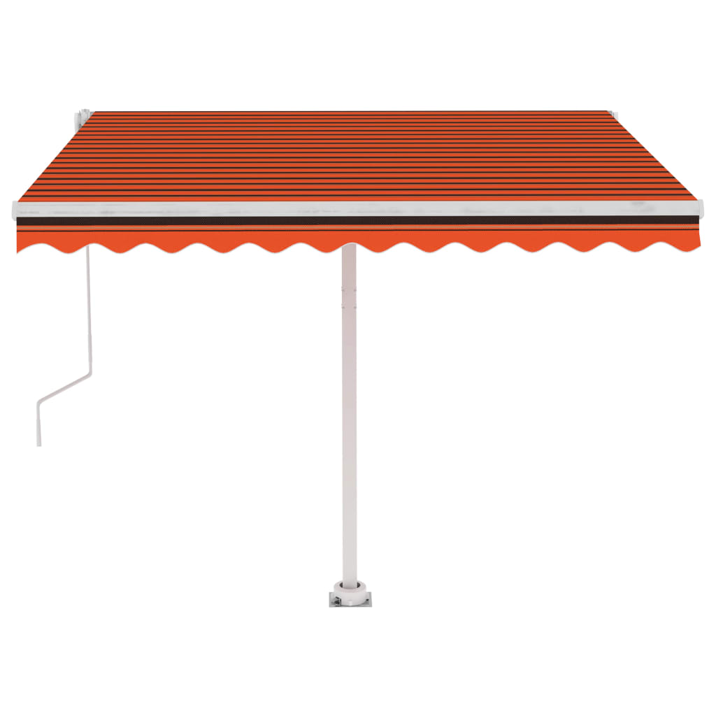 vidaXL Copertină autonomă retractabilă automat, oranj&maro 350x250 cm vidaXL Copertină autonomă retractabilă automat, oranj&maro 350x250 cm